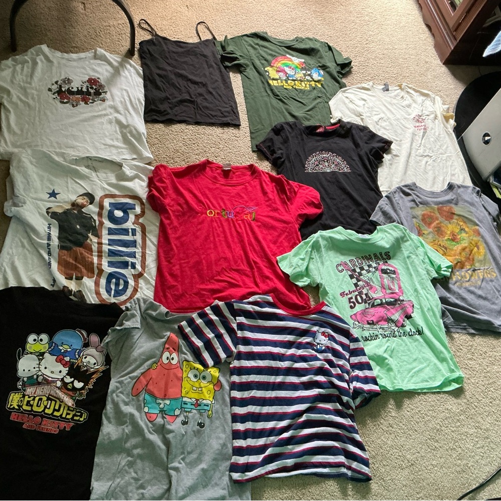 Colorful Graphic T-Shirts Set